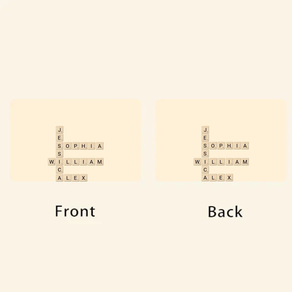 Brothers & Sisters Forever Linked Together Crossword Puzzle Art Personalized Wallet Card , Gift For Brothers, Sisters, Siblings, Family 708111 - DiyGiftly