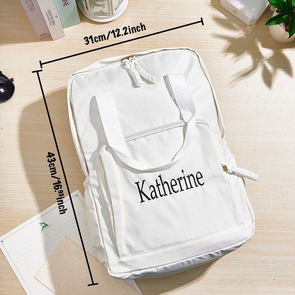 Personalized Name Embroidery Backpack Custom Backpack Travel Bags Gift for Friends