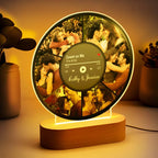 handcrafted couple photos record night light photo collage led keepsake