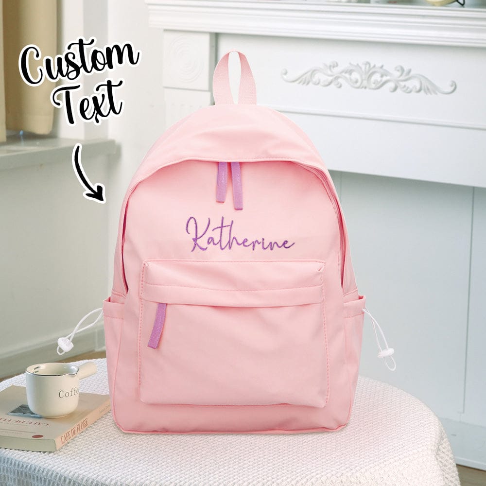 Personalized Name Embroidery Backpack Custom Backpack Travel Bags Gifts for Friend