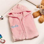 Personalized Baby Sleepwear with Embroidery Name Bear Ears Dressing Gown Gift for Kid