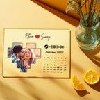 Custom Acrylic Plaque Music Code Song Decor Photo Decor Gift For Couples