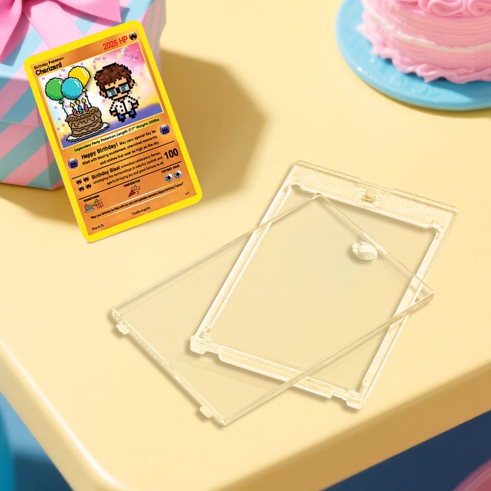 Custom Birthday Poke Card – Create Your Own Cartoon Character Personalized Text Game Card Gift