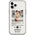 Custom Scannable Music Code Glass iPhone Cases with Picture
