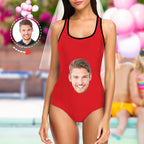 Custom Face Swimsuit Ladies One Piece Swimwear