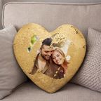 Custom Heart Magic Sequin Pillow with Photo - 9 Colors