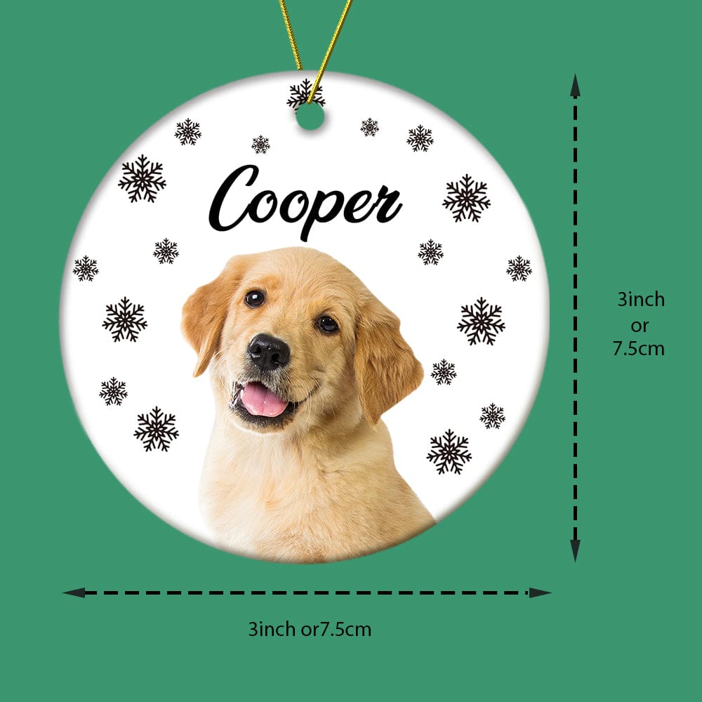 Photo Ornament Meaningful Keepsake Detail Christmas Sympathy Gift for Loss of Dog