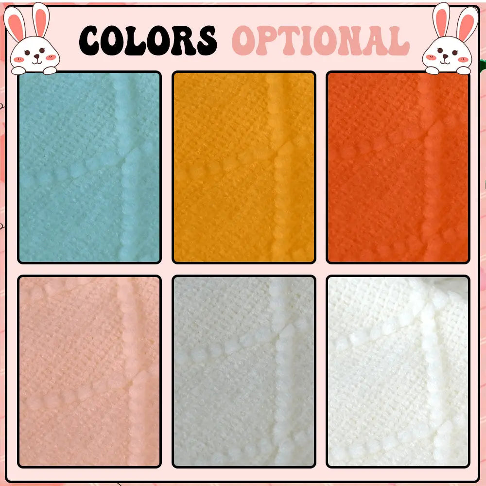 Personalized Tassel Blanket with Embroidered Name Gift for Kids