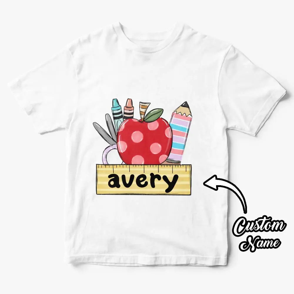 personalized shirt gift for daughter back to school lifestyle view