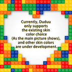 Full Body Customized 2 People Duddu Brick Figures with Photo Gift for Couple Wedding Gift