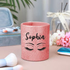 Personalized Glitter Color Make Up Brush Holder with Name Birthday Anniversary Gift for Women