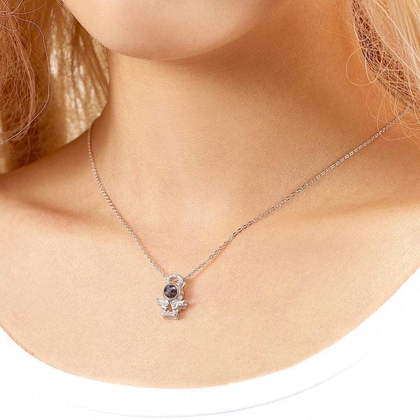 gifts for wife Eternal Love - Heartfelt Gift - Guardian Angel Color Photo Projection Necklace - gifts for wife - Daily Surpri