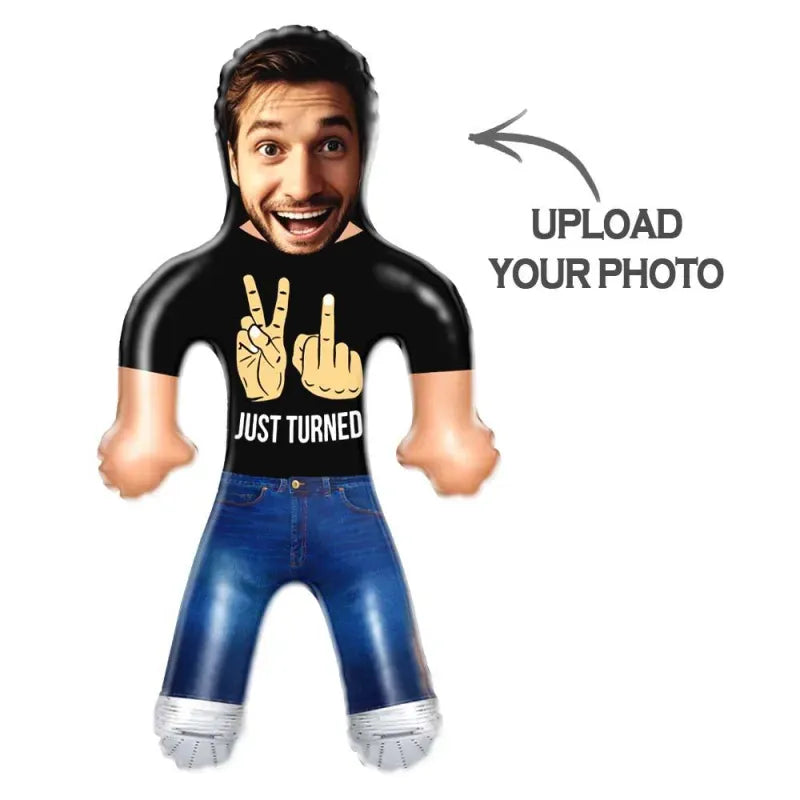 Custom Face JUST TURNED Blow Up Dolls Funny Inflatable Balloon Custom Air Doll for Party Favors