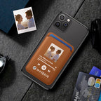 Personalized PU Leather MagSafe Wallet Custom Music Code MagSafe Card Holder for iPhone