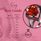 Couple Promise Rings Couple Rings Set Men’s Celtic Dragon Stainless Steel Ring & Women’s Red Heart Zircon Ring Romantic Valentine’s Gift