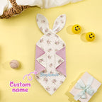 Personalized Soothe Towel Bibs Cute Soft Sleeping Towel with Embroidered Name Gifts for Baby