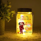 “Calendar I Met You Liked You Love You Forever” Personalized Mason Jar Light – Custom Engraved LED Glass Jar Night Light, Anniversary Gift for Couple, Romantic Date Calendar Keepsake, Custom Name & Date Bedroom Decor 1058539 - DiyGiftly