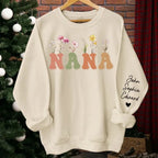 Call Me Nana - Family Personalized Custom Unisex Sweatshirt With Design On Sleeve - Birthday Gift For Mom, Grandma 684944 - 684945 - DiyGiftly