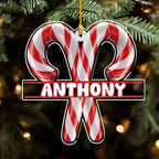 Candy Cane - Personalized Custom Acrylic Ornament 719600 - DiyGiftly