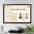 personalized design loss of dog gift canvas wall art main view