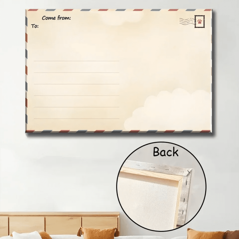 personalized design canvas loss of dog gift wall art personalized preview