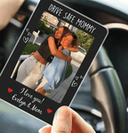 Car Visor Clip Custom Name Drive Safe Daddy We Love You Gift for Mommy Personalized Car Visor Clip Acrylic Photo Car Visor Clip 29084928 - DiyGiftly