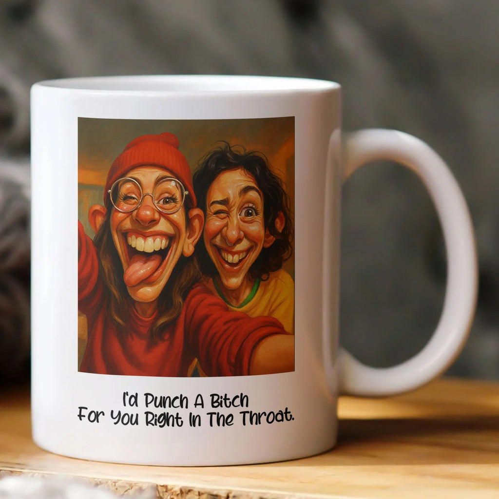Caricature Your Photo Best Friends – Custom Cartoon Drawing From Photo Mug, Personalized Coffee Cup Gift for Besties, Birthday, Friendship, or Funny Couple Gift 56008192 - DiyGiftly