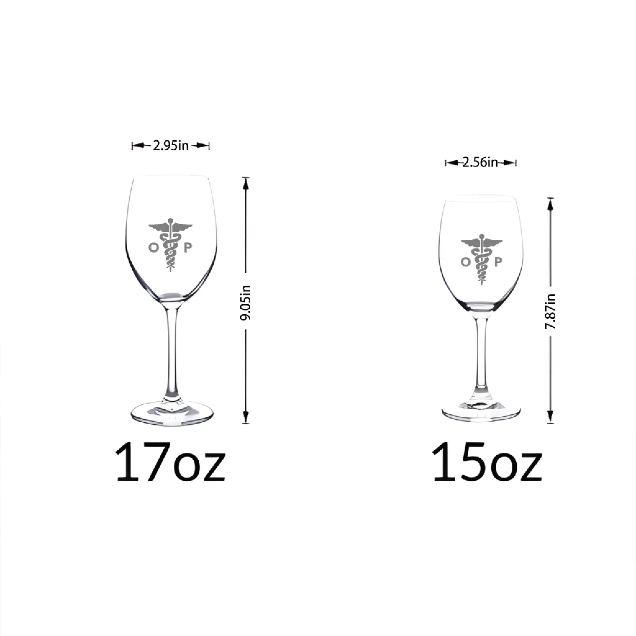 RN Nurse Glass Personalized Initial Option Funny Registered Nurse Gift Custom Nurse close view