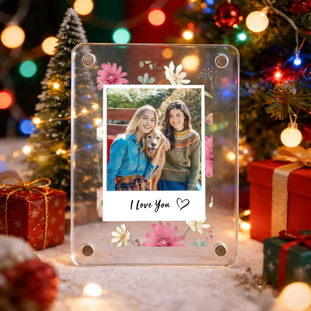 personalized photo car visor clip acrylic gift for best friend