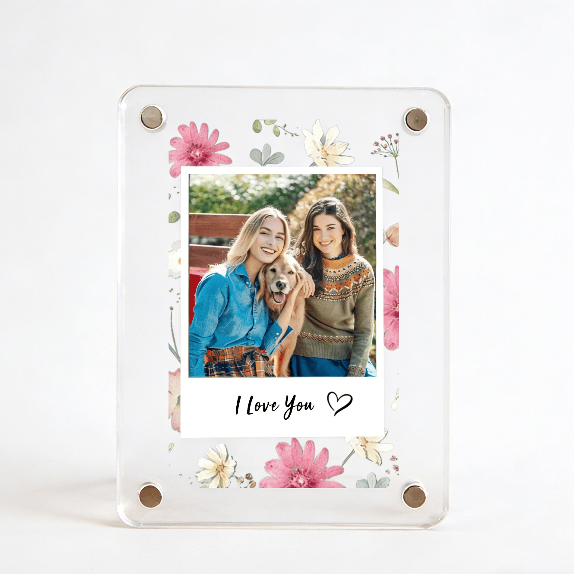 acrylic personalized photo car visor clip gift for best friend