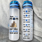 Cat Lover Water Bottle - Drink Your Water Right Meow - Cat Lover Gifts, Custom Water Bottle - Personalized Water Tracker Bottle 1032916 - DiyGiftly