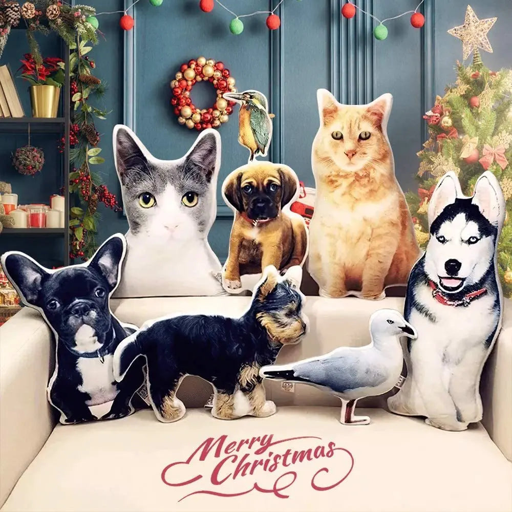 Custom Photo Shaped Pillow with Voice Recording – Personalized Sound Gift