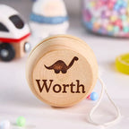 Personalized Wooden Yoyo with Engraved Name Yoyo Educational Toy Birthday Gift for Kid