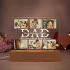 personalized custom gift for dad with clear acrylic finish