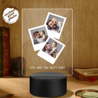 father s day gift personalized photo wooden base night light for dad custom gift for dad personalized gift