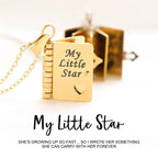 necklace personalized gift for daughter reading gift main image
