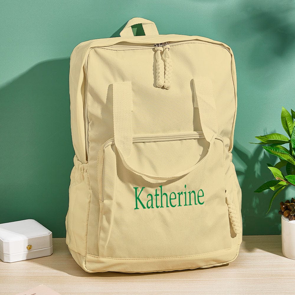 Personalized Name Embroidery Backpack Custom Backpack Travel Bags Gift for Friends