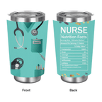 personalized nurse tumbler daily coffee and water cup