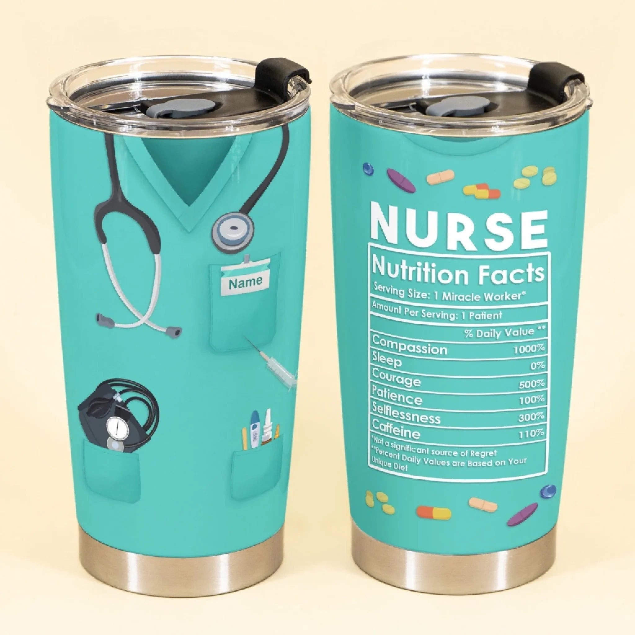 personalized nurse tumbler gift for nurses