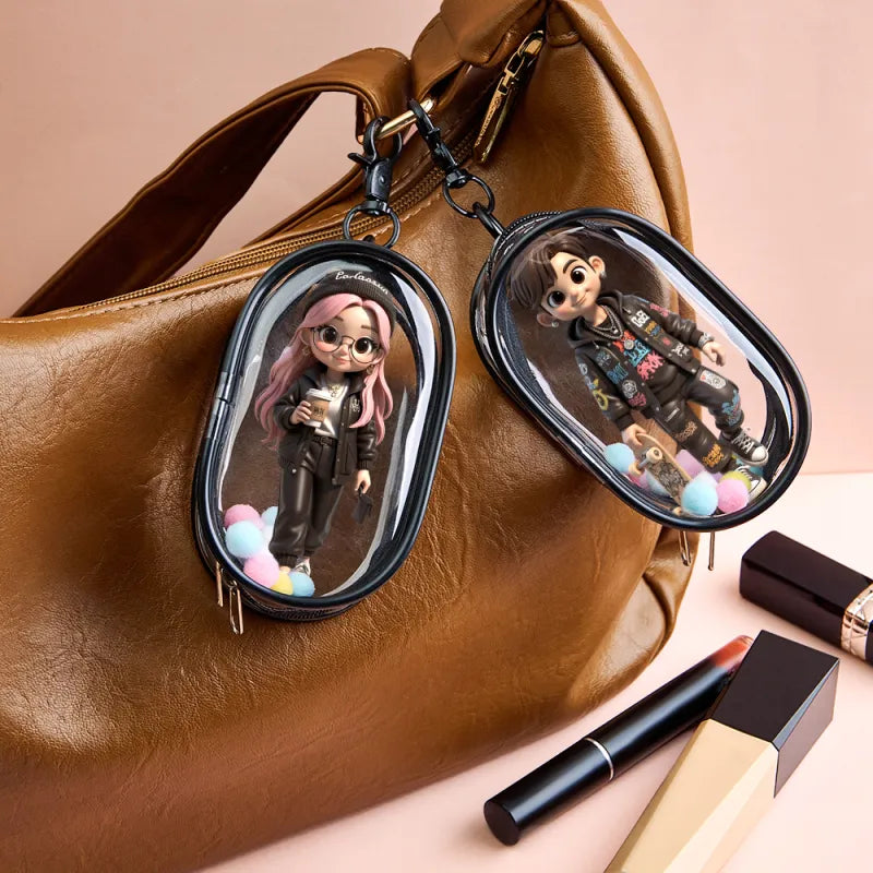 Custom 2 People 3D Mini Figure From Your Photo Personalized Toy Figure Gifts For Couple