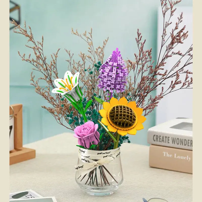 DIY Wooden Flower Puzzle 3D Puzzle Mother's Day Gifts for Mum