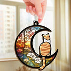 window memorial decor personalized hanging suncatcher loss of cat gift