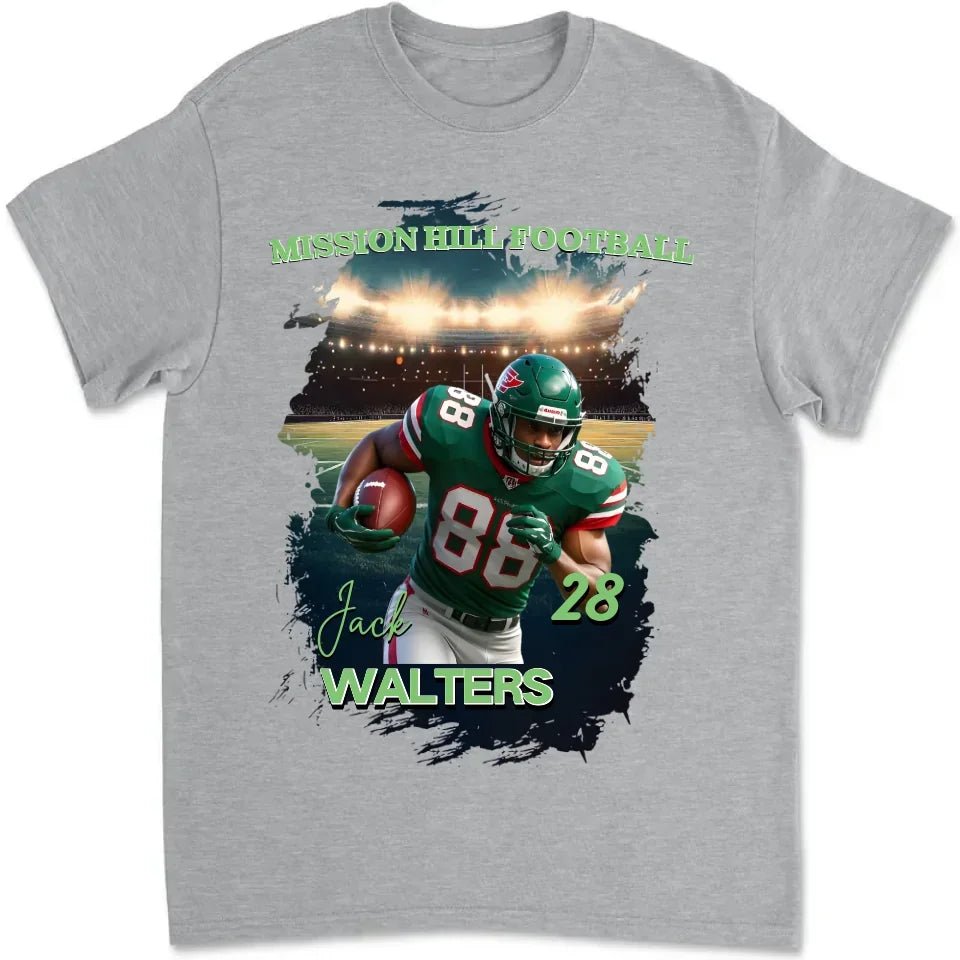 Cheer and shout for them - Personalized Football Picture T-Shirt 752129 - DiyGiftly