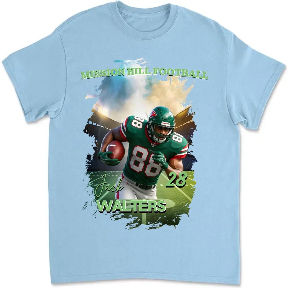 Cheer and shout for them - Personalized Football Picture T-Shirt 752129 - DiyGiftly