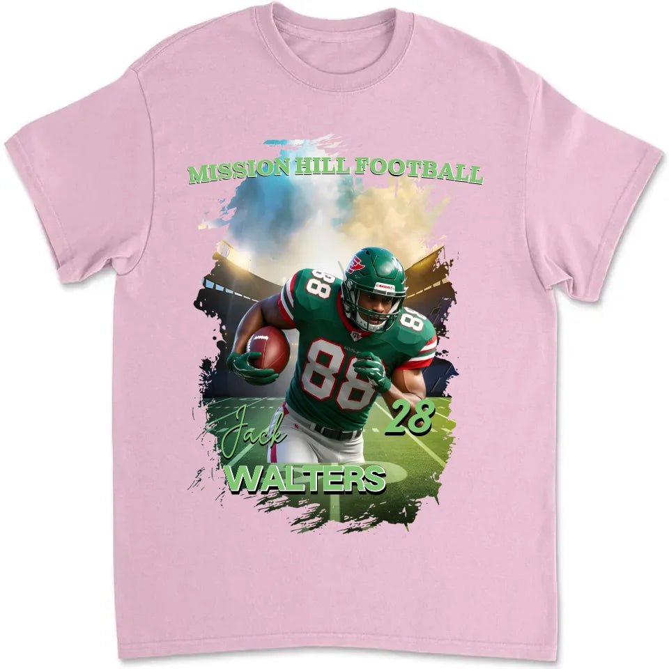 Cheer and shout for them - Personalized Football Picture T-Shirt 752129 - DiyGiftly