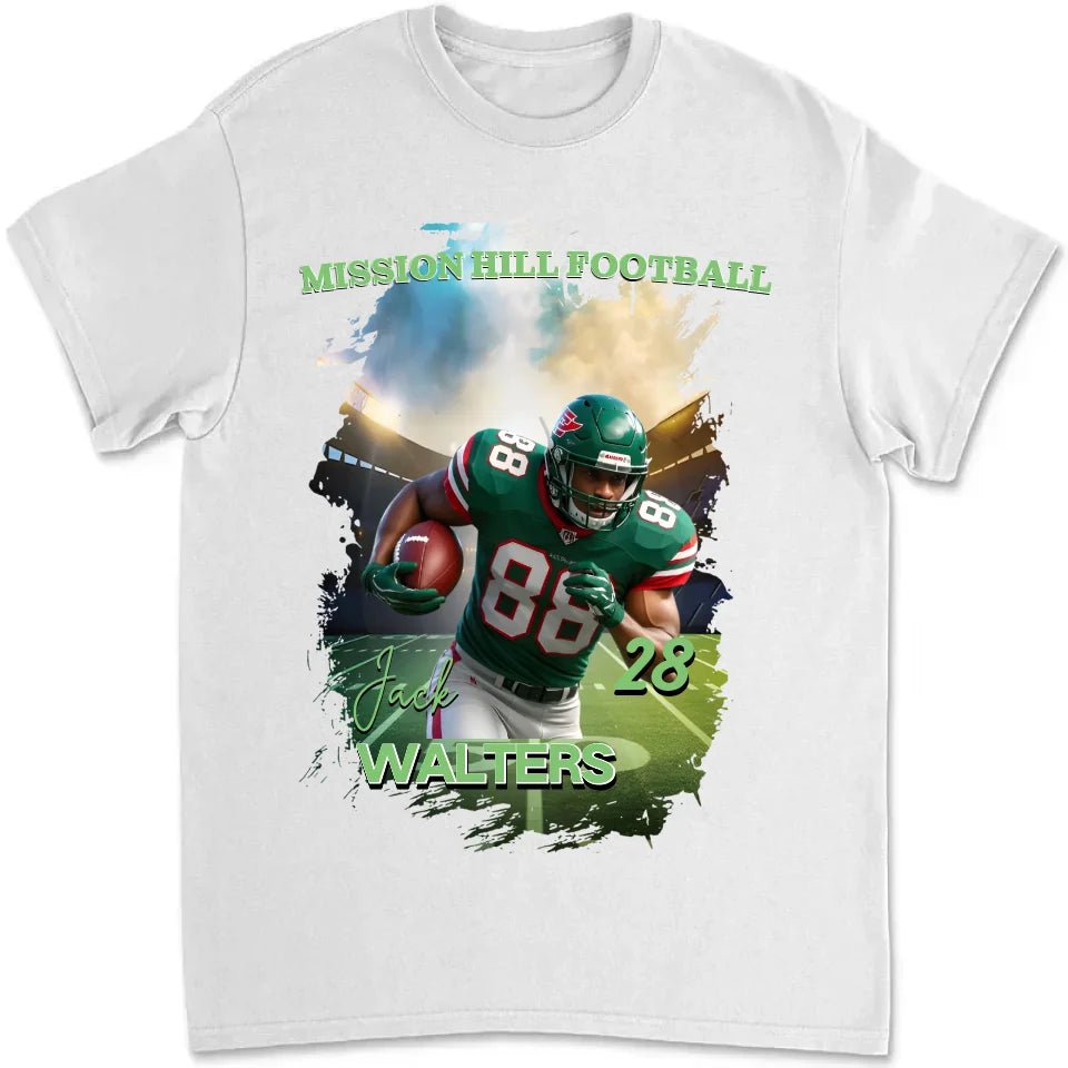 Cheer and shout for them - Personalized Football Picture T-Shirt 752129 - DiyGiftly