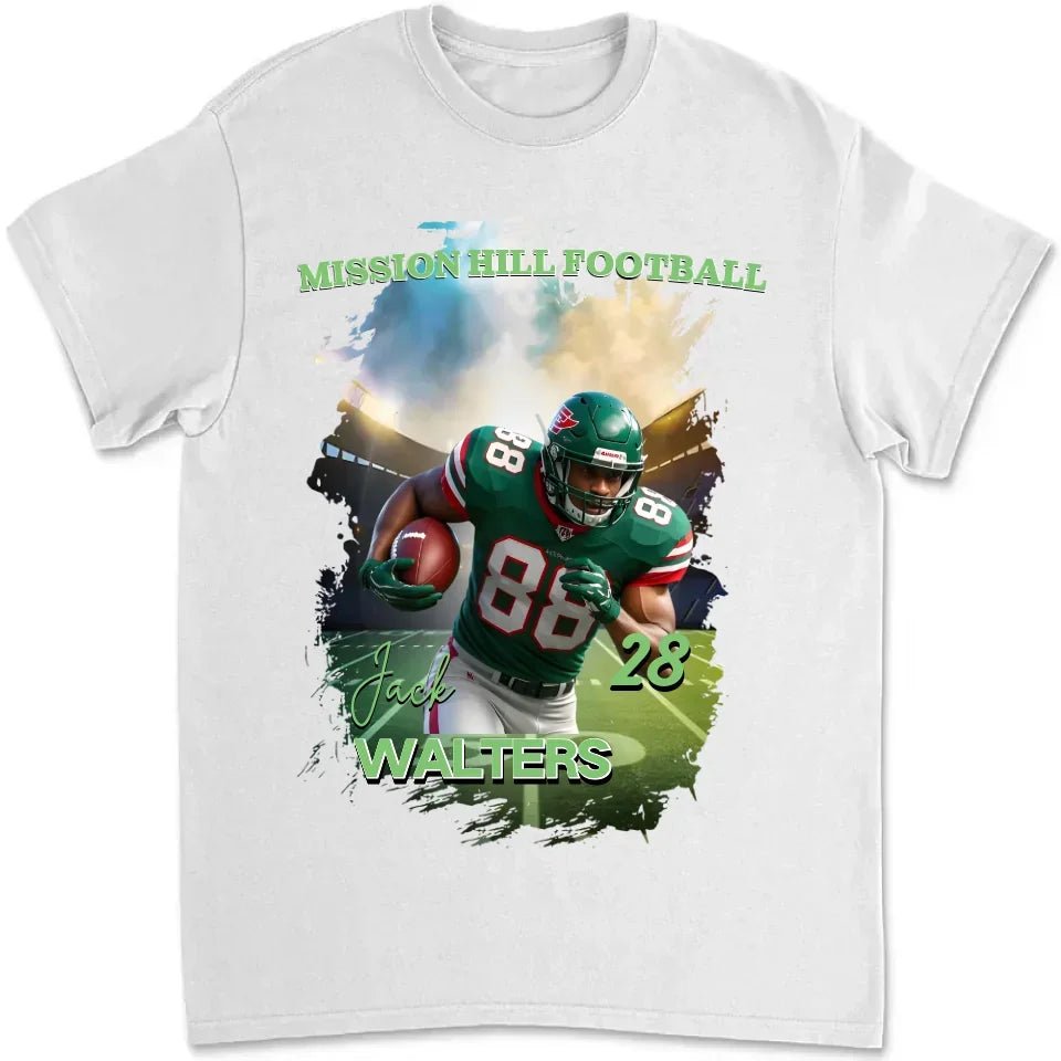 Cheer and shout for them - Personalized Football Picture T-Shirt 752129 - DiyGiftly