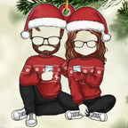 Cheers To A Merry Christmas - Couple Personalized Custom Ornament - Wood, Acrylic Custom Shaped - Christmas Gift For Husband Wife, Anniversary 679177 - DiyGiftly
