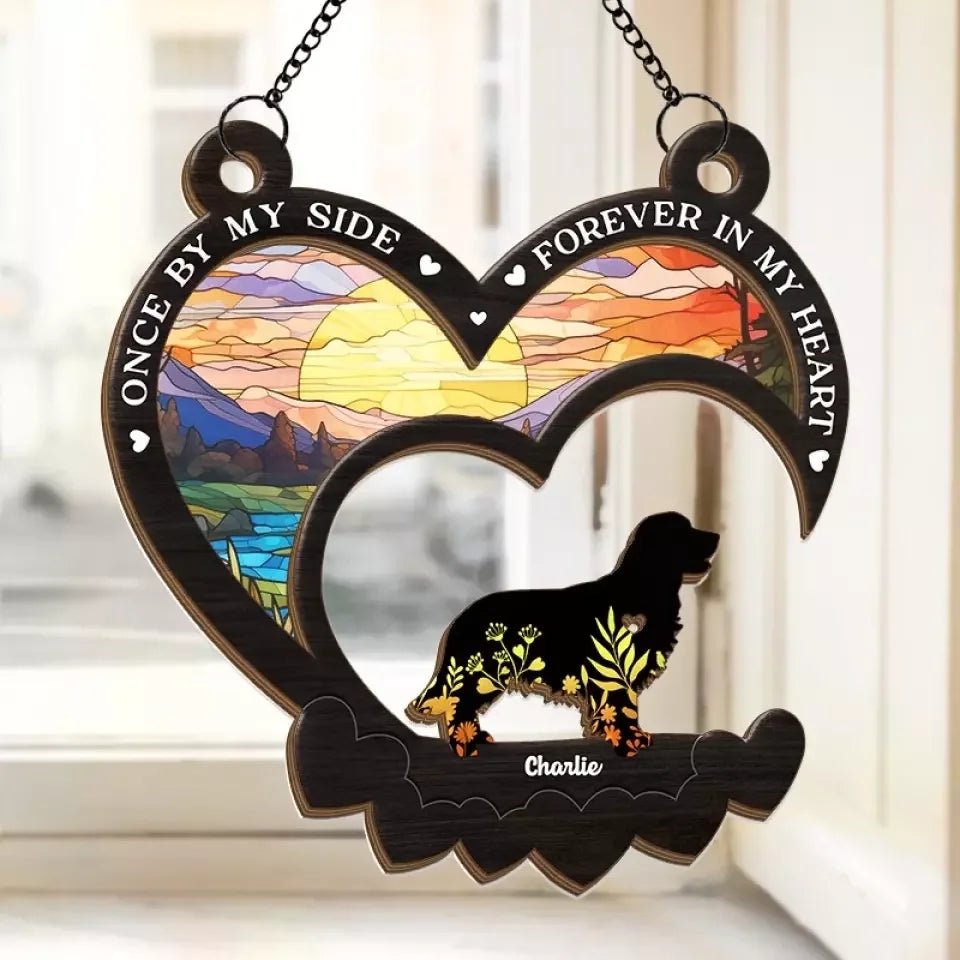Cherished Memories Never Fade - Memorial Personalized Window Hanging Suncatcher - Sympathy Gift For Pet Owners, Pet Lovers 666802 - DiyGiftly