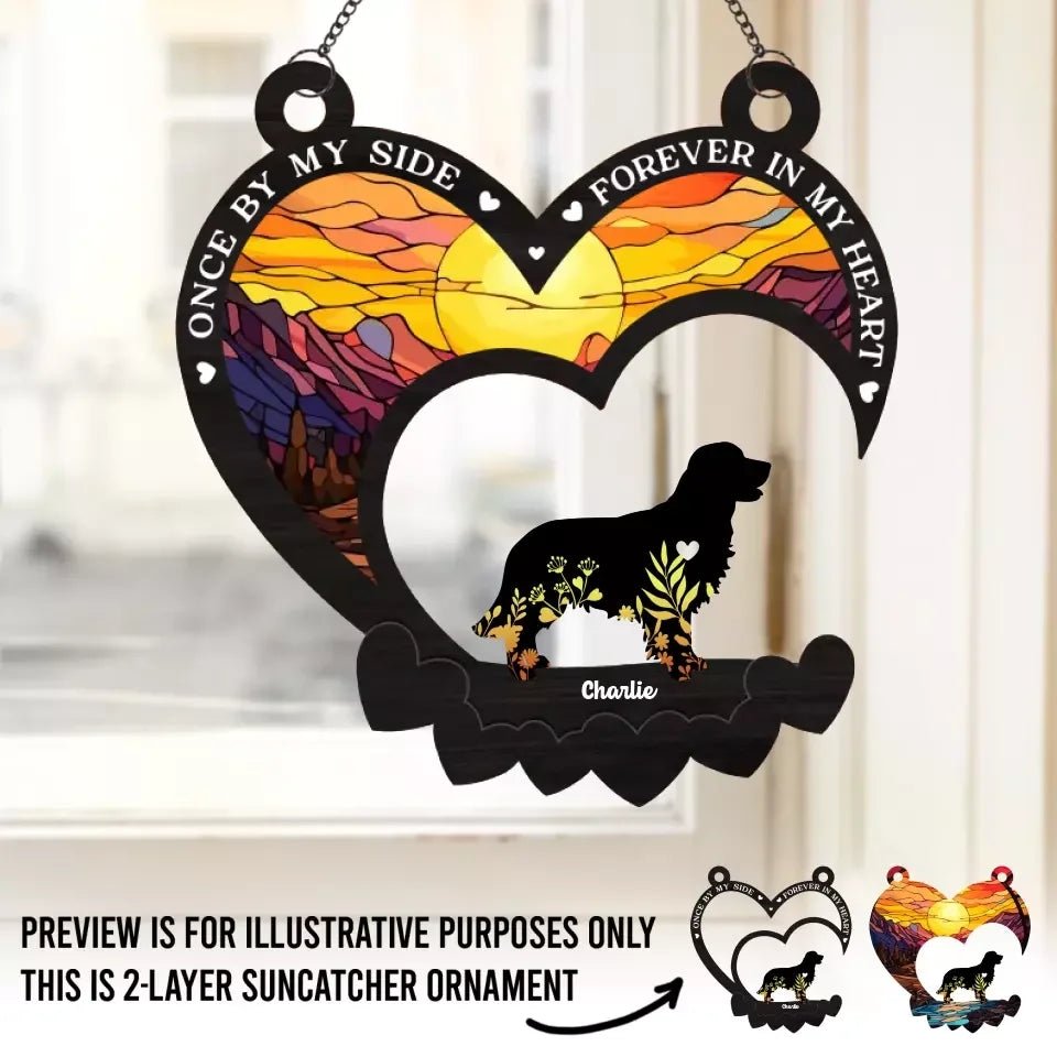 Cherished Memories Never Fade - Memorial Personalized Window Hanging Suncatcher - Sympathy Gift For Pet Owners, Pet Lovers 666802 - DiyGiftly